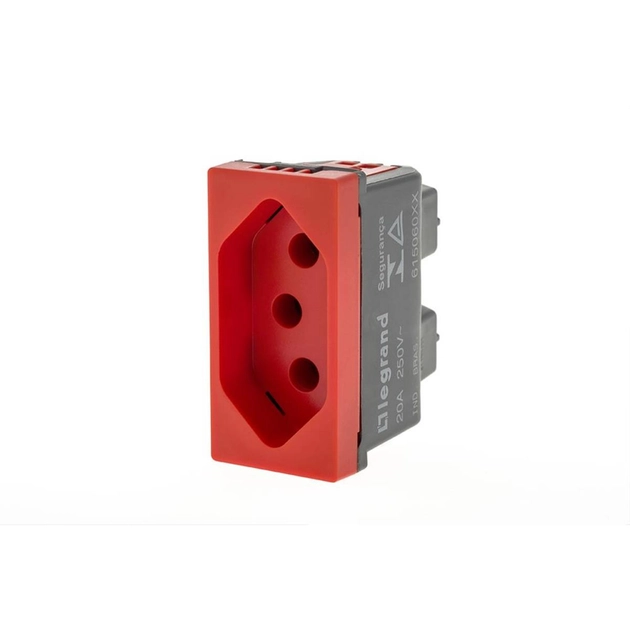 Modulo Tomada Pial Plus+ 20a Vermelha