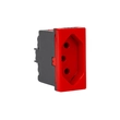 Módulo Tomada Pial Plus+ 10a Vermelho