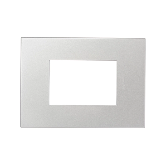 Placa 4x2 3 Postos Quadrados Aluminio Arteor
