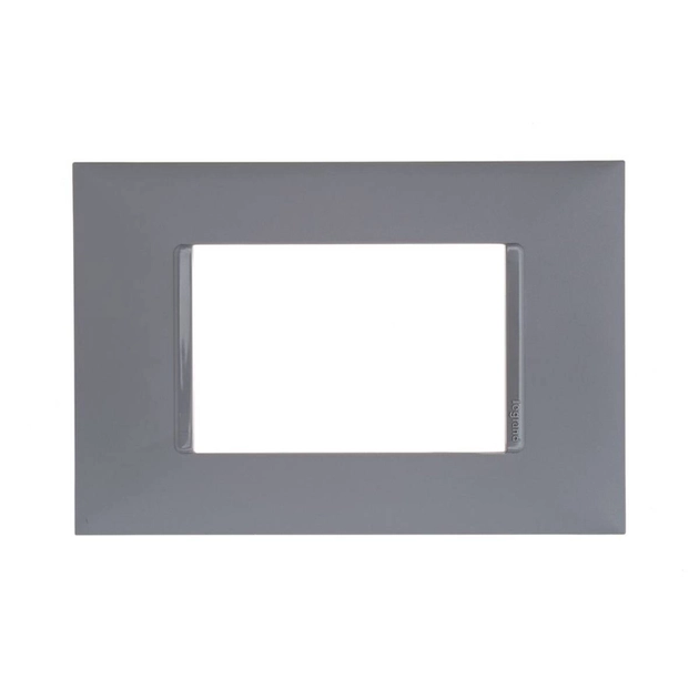 Placa 4x2 3 Postos Pial Plus+ Cinza