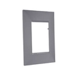 Placa 4x2 3 Postos Pial Plus+ Cinza