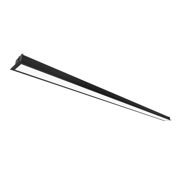 Plafon Led De Embutir Retangular Preto 35,6w New Fit40