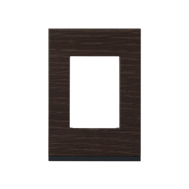 Placa Suporte 4x2 3 Modulos Vertical Wengue Wood Orion Class