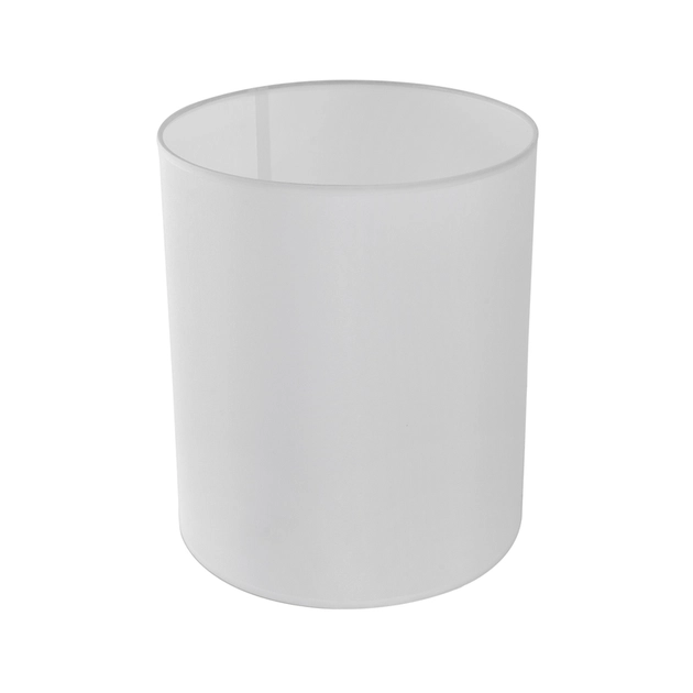 Cupula Para Abajur Tecido Branco Boca Larga 30cm