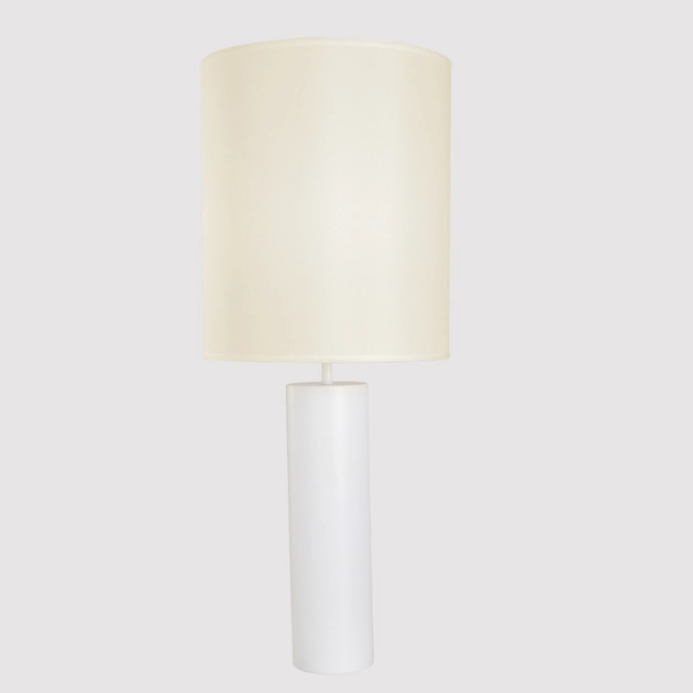 Cupula Para Abajur Tecido Branco Boca Larga 30cm