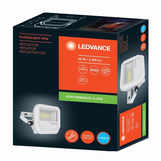 Projetor Led Branco 20w 5000k Ip65