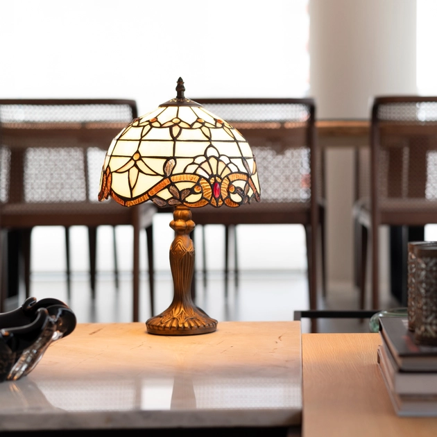 Abajur Metal Vidro Bronze Multicores Vitra