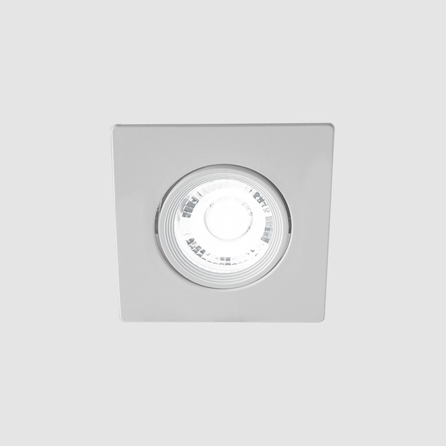 Plafon Led Embutir Quadrado Branco 3w 6500k