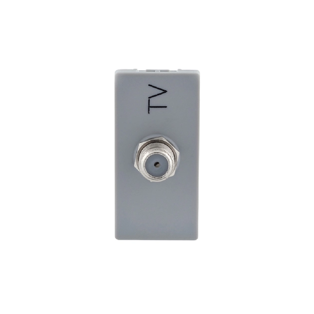 Modulo Tomada Para Antena Tv Cinza Pial Plus+