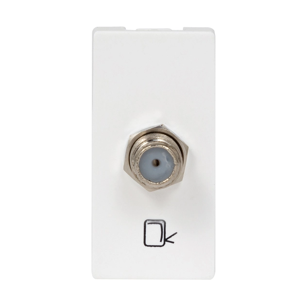 Modulo Tomada Para Antena Tv Branco Pial Plus+