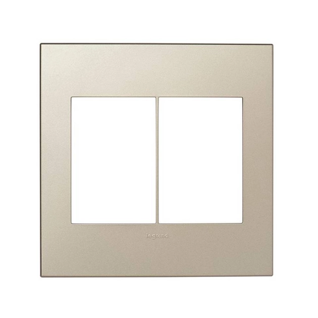 Placa 4x4 6 Modulos Quadrados Champagne Arteor