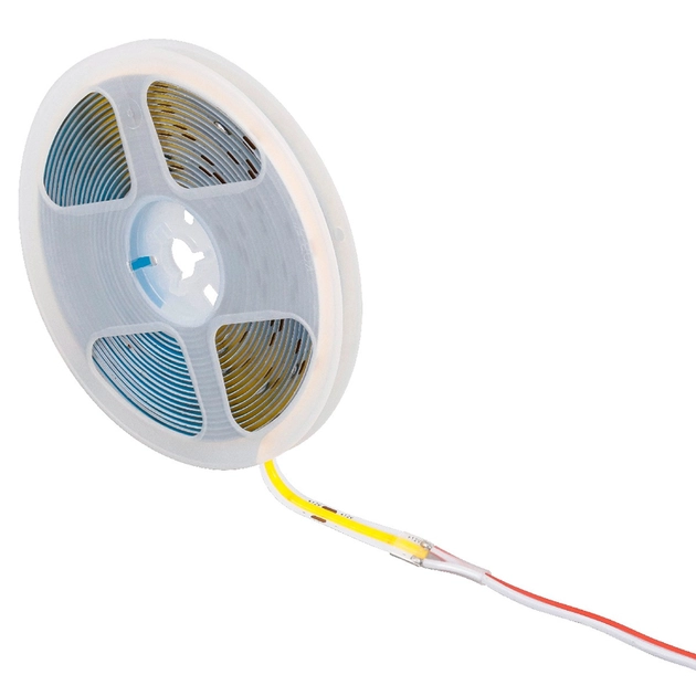 Fita De Led Cob 9w Por Metro 12v Irc80 5m 2700k