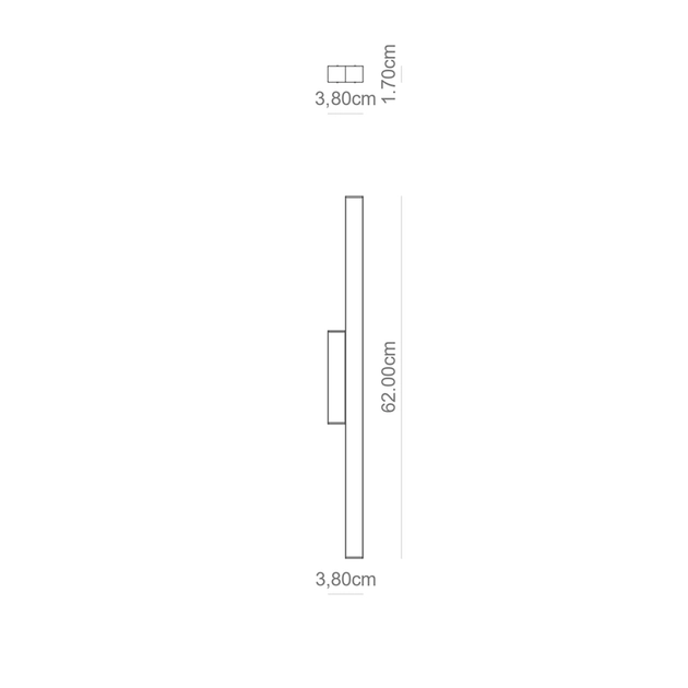 Arandela Led Aluminio Branco 10w 127v 3000k Fit15