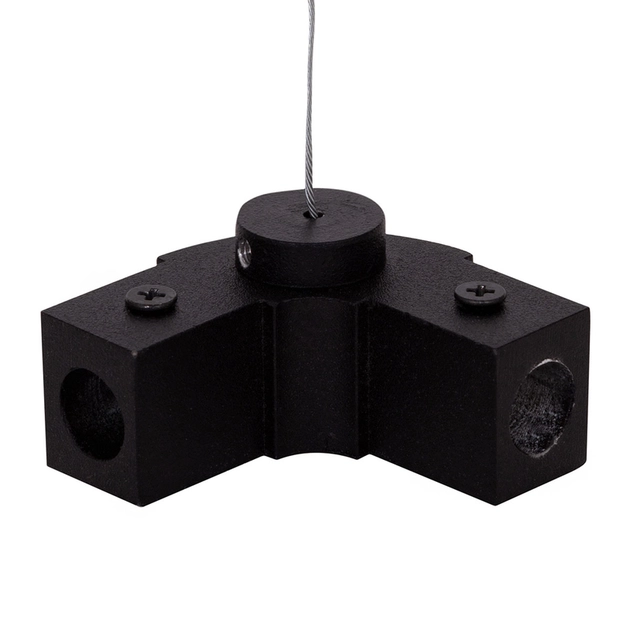 Juncao L Aluminio Cabo De Aco Preto Fit15