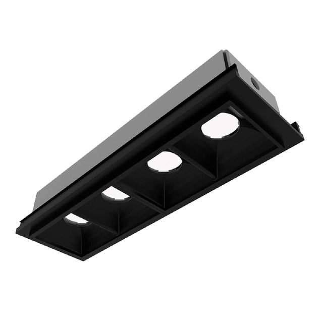 Plafon Led Modulo 4w Aluminio 3000k Preto New Fit40