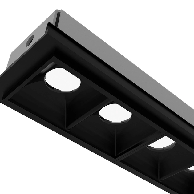Plafon Led Modulo 4w Aluminio 3000k Preto New Fit40
