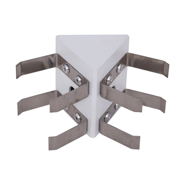 Juncao Triangular V Para Perfil Branco Sem Iluminacao Fit40