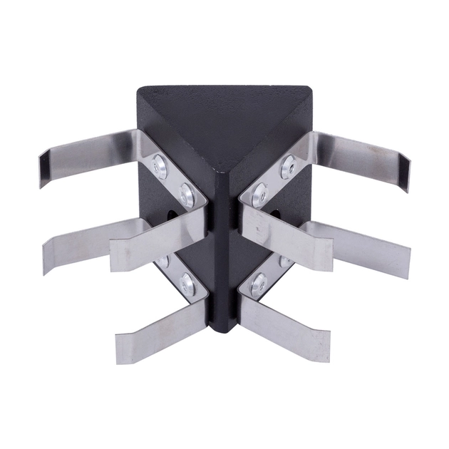 Juncao Triangular V Para Perfil Preto Sem Iluminacao Fit40