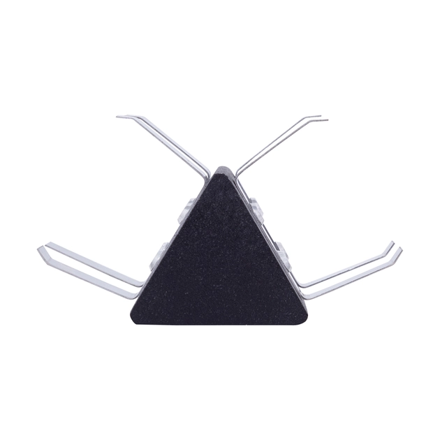 Juncao Triangular V Para Perfil Preto Sem Iluminacao Fit40