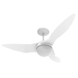 Ventilador De Teto Metal Vidro Branco 220v Terral