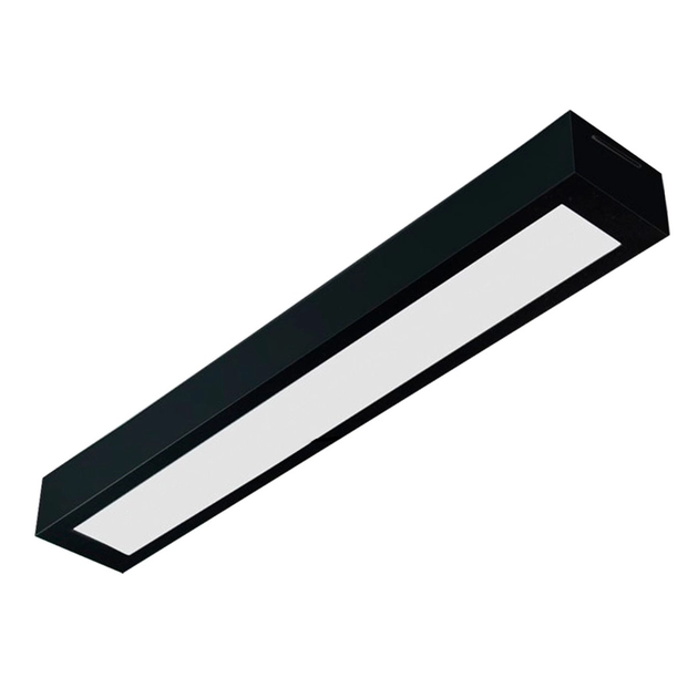 Plafon Led Sobrepor Retangular Preto 36w 6500k Londres