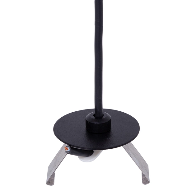 Cabo De Alimentacao Preto Com Canopla Para Perfil New Fit40