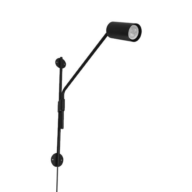 Arandela Aco Aluminio Preto
