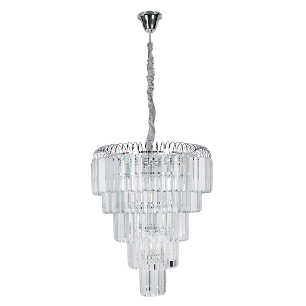 Pendente Cristal Cromado E14 5w Versailles