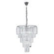 Pendente Cristal Cromado E14 5w Versailles
