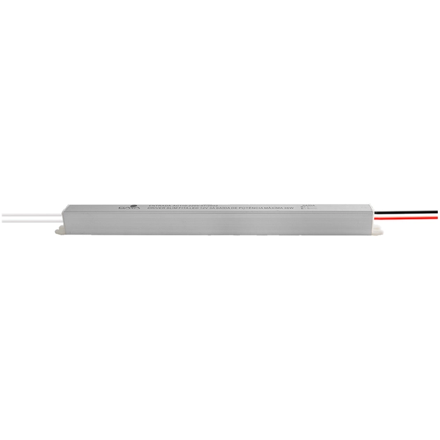 Driver Para Fita Led 12v 24w Prata Slim