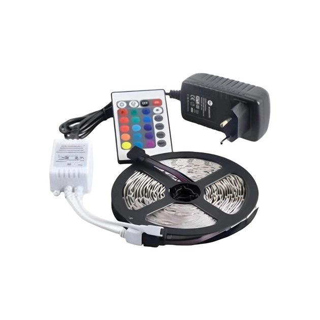 Fita De Led 3,6w Por Metro 12v Rgb 5 Metros