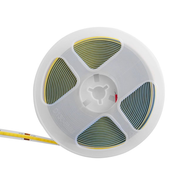 Fita De Led Cob 9w Por Metro 12v Irc80 5m 4000k