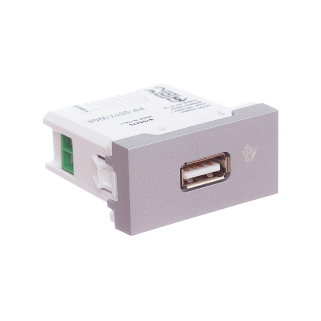 Modulo Tomada Carregador Usb 2.0 Aluminio 1a Orion