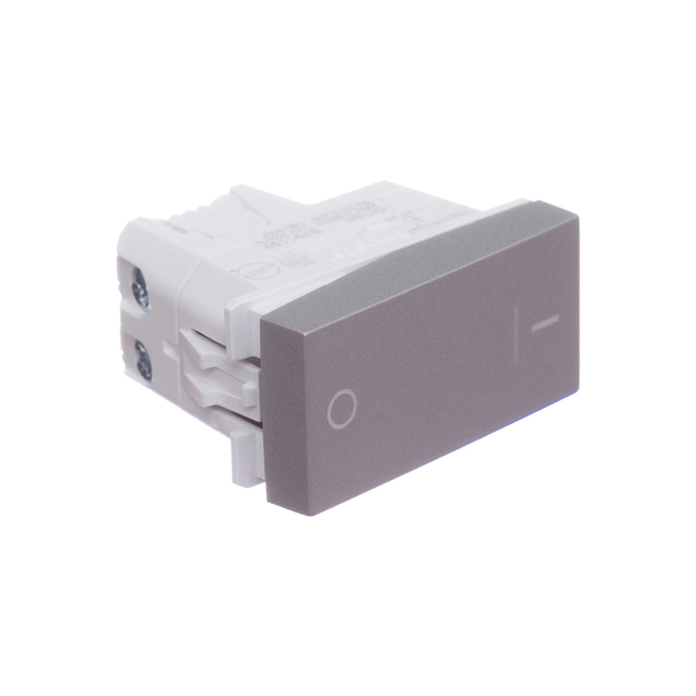 Modulo Interruptor Bipolar Simples Aluminio 10a Orion