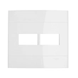 Placa Para 2 Módulos 4x4 Branco Decor
