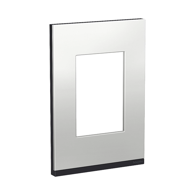 Placa Suporte 4x2 3 Modulos Vertical Grafite Orion Class