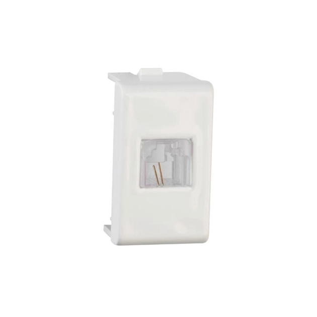 Modulo Tomada Para Telefone Rj11 2 Fios Branco Decor
