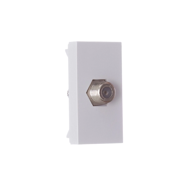 Modulo Tomada Para Antena De Tv Branco Orion