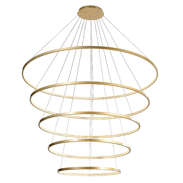 Pendente Led Aluminio Dourado 157w 3000k Milano