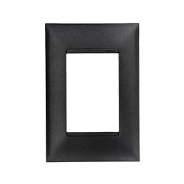 Placa 3 Modulos 4x2 Preto Onix Pial Plus+