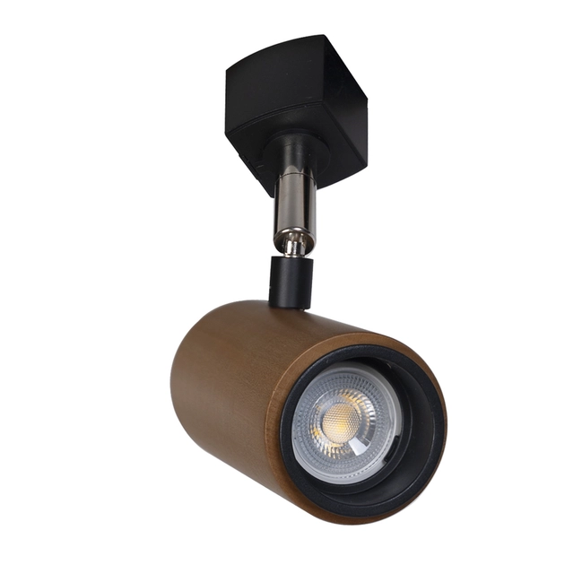 Spot Para Trilho Madeira Metal Castanho Point