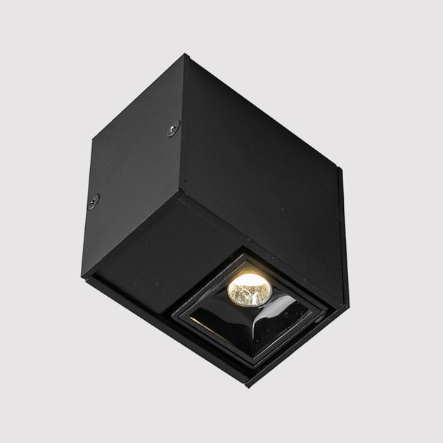Plafon Led De Sobrepor Aluminio Preto 3w 34 4000k Picco
