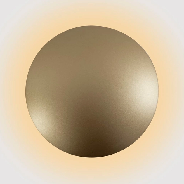 Arandela Led Aluminio Dourado 18w 127v 2700k Pleine Lune