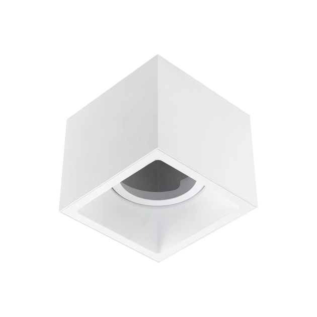 Plafon Sobrepor Aluminio Branco Square Out
