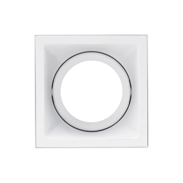 Plafon Sobrepor Aluminio Branco Square Out
