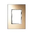 Placa 4x2 Plástico Dourado Arteor