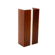 Arandela Madeira Imbuia 30x15cm Clean