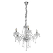 Lustre Metal Cristal Transparente Ø50cm Chamonix