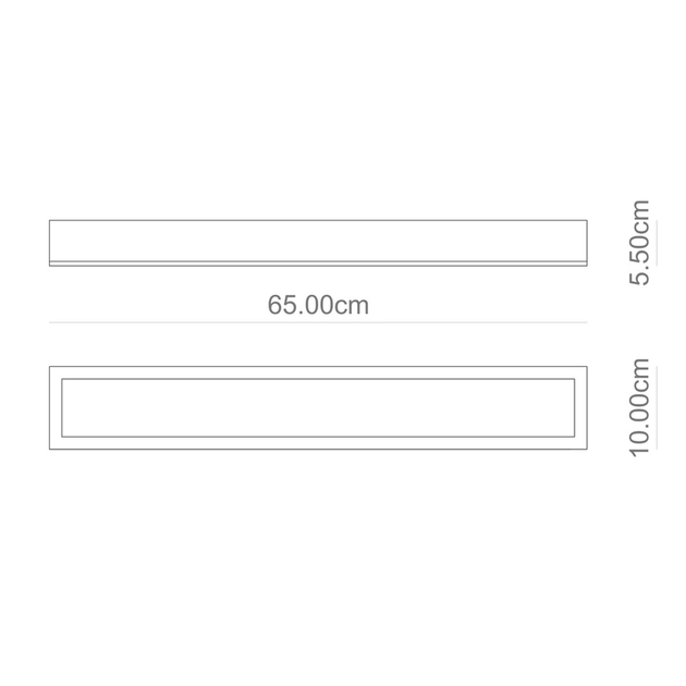 Plafon Led Sobrepor Aluminio Branco 18w Valencia