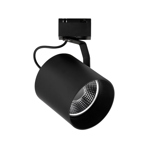 Spot Para Trilho 12.3cm Aluminio Preto Flow Trace